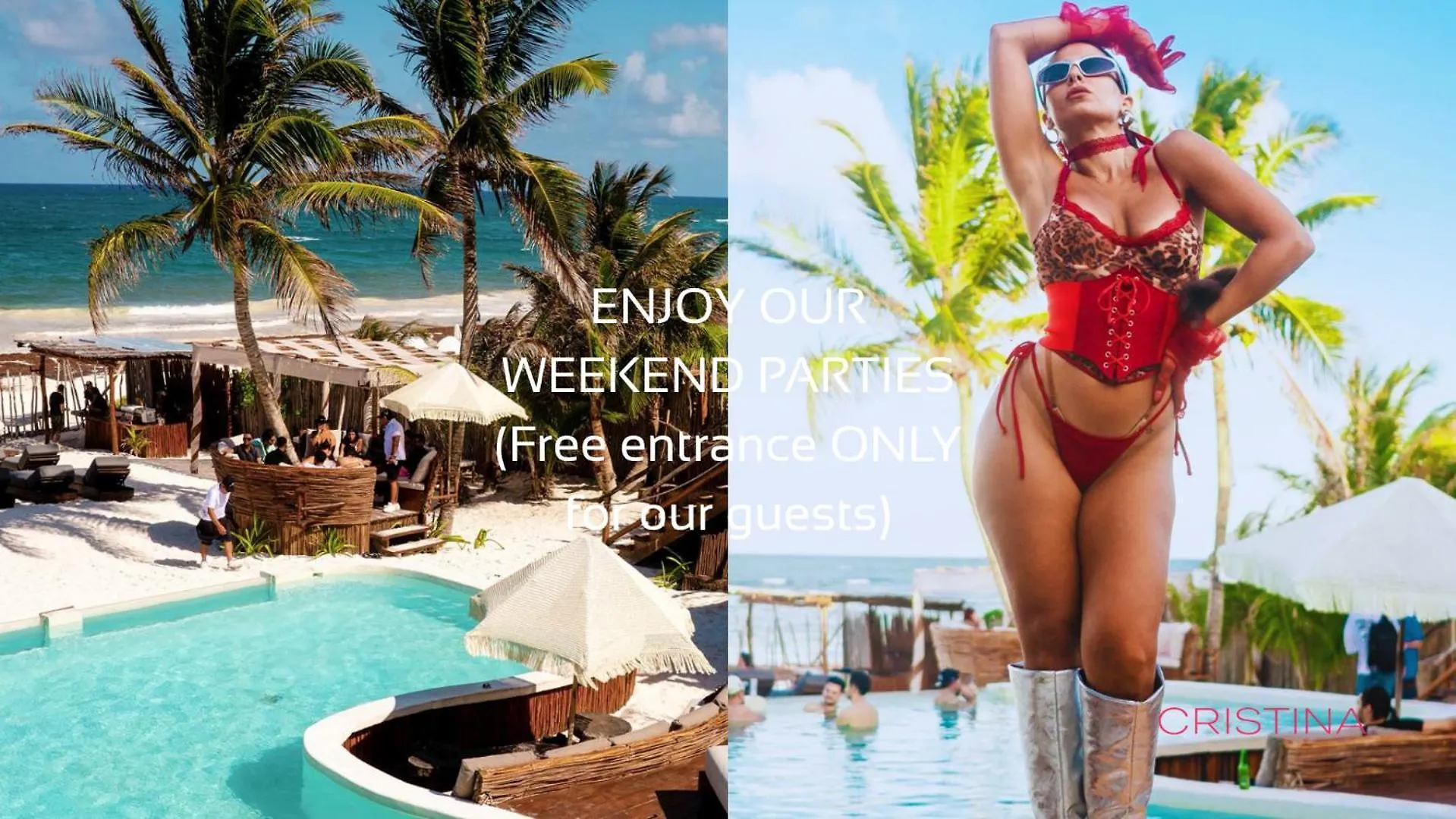 טולום Apartment With Private Jacuzzi And Beach Club 0*,
